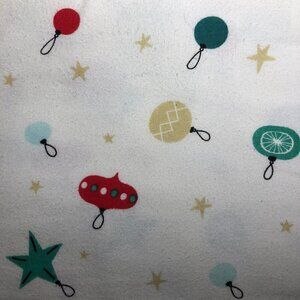 2 yards Flannel Fabric - Christmas Ornaments #BT
